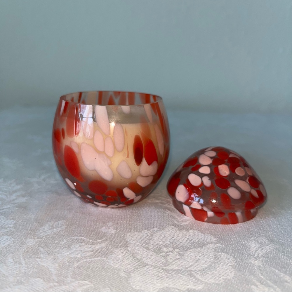 Anthropologie NIB Mini Cheena Egg Floral Pink Peony & Neroli Glass Candle - Picture 12 of 16